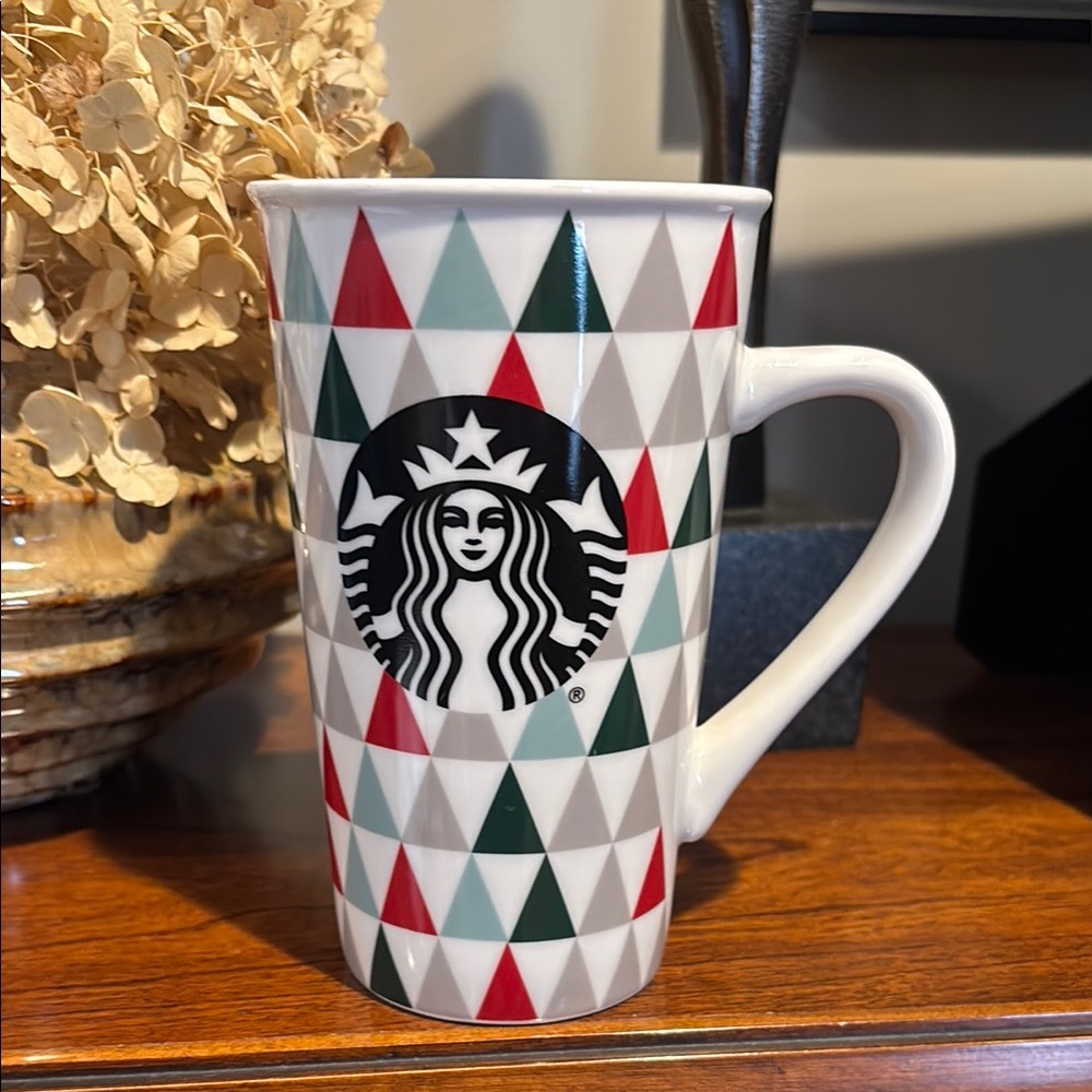 ⭐️ Starbucks Multicolor Ceramic Mug, excellent condition. 18 fluid ounces.